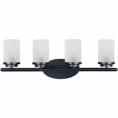 Maxim 10214FTBK Corona Black 4-Light Bath Light Fixture