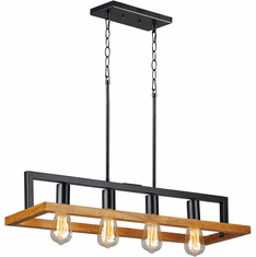 Maxim 10307BKASB Black Forest Contemporary Black / Ashbury Kitchen Island Lighting