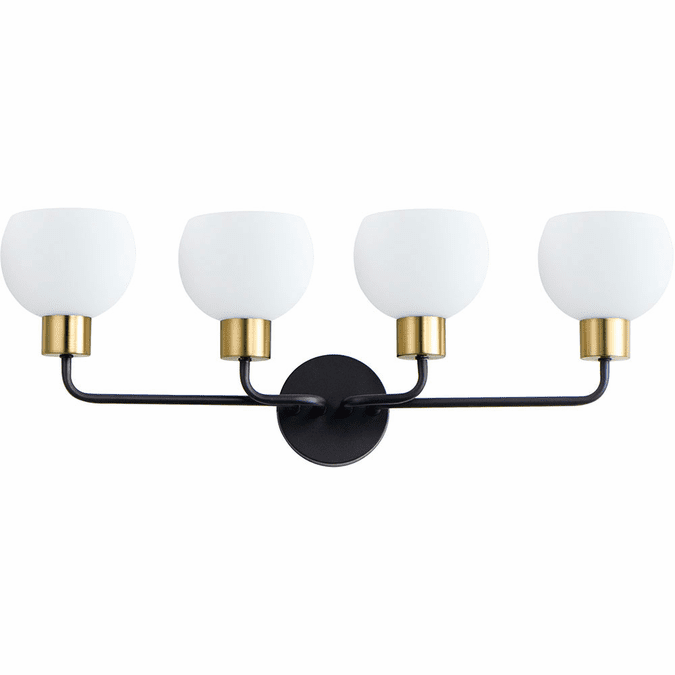 Maxim 11274SWBZSBR Coraline Contemporary Bronze Rupert 4-Light Bathroom Light Fixture