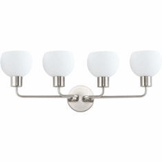 Maxim 11274SWSN Coraline Contemporary Satin Nickel 4-Light Vanity Lighting Fixture