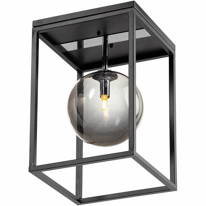 Maxim 11360MSKBKPC Fluid Modern Black / Polished Chrome LED 23.5" Drum