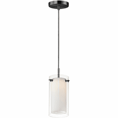 Maxim 12289CLSWBK Duo Contemporary Black LED Mini Drop Ceiling Light Fixture