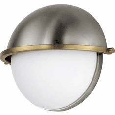 Maxim 12418SWSNSBR Duke Modern Satin Nickel / Satin Brass Light Sconce