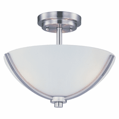 Maxim 20031SWSN Deven Semi Flush Satin Nickel 14 Inch Diameter Overhead Lighting Fixture