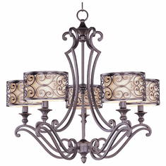 Maxim 21155WHUB Mondrian Medium 5 Light Chandelier Lamp