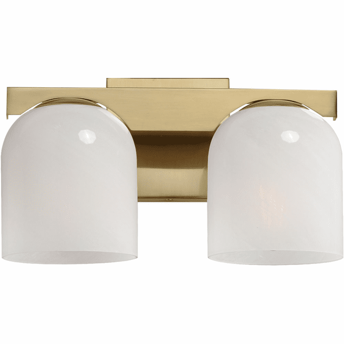 Maxim 21232MRNAB Scoop Modern Natural Aged Brass 2-Light Bathroom ...