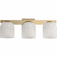 Maxim 21233MRNAB Scoop Contemporary Natural Aged Brass 3-Light Bathroom Vanity Light