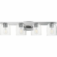 Maxim 21234CLPC Scoop Modern Polished Chrome 4-Light Bathroom Vanity Light