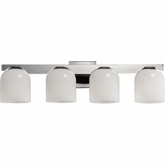 Maxim 21234MRPC Scoop Contemporary Polished Chrome 4-Light Bathroom Vanity Light Fixture