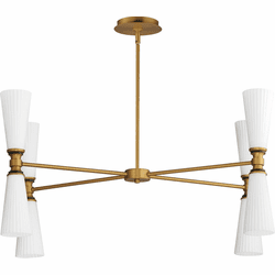 Maxim 24828SWBKNAB Krevat Modern Black / Natural Aged Brass Mini Chandelier Light
