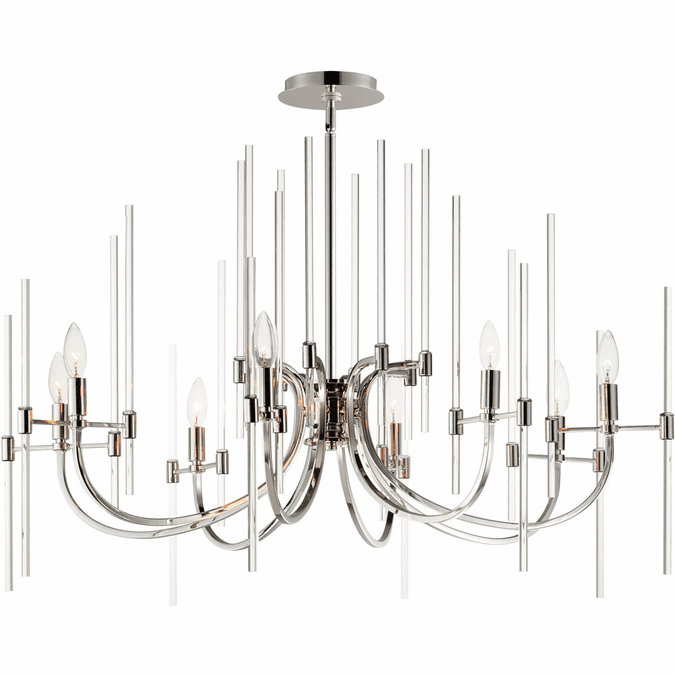 Maxim 38408CLPN Divine Modern Polished Nickel Lighting Chandelier - MAX ...
