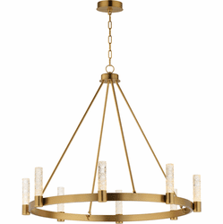 Maxim 38446IBNAB Duchess Contemporary Natural Aged Brass LED Hanging Chandelier