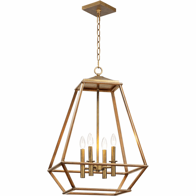 Maxim 39543HZBRG Woodland Hazel / Burnished Gold Foyer Lighting Fixture