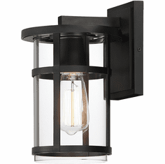 Maxim 40622CLBK Clyde Vivex Black 7" Outdoor Lighting Sconce