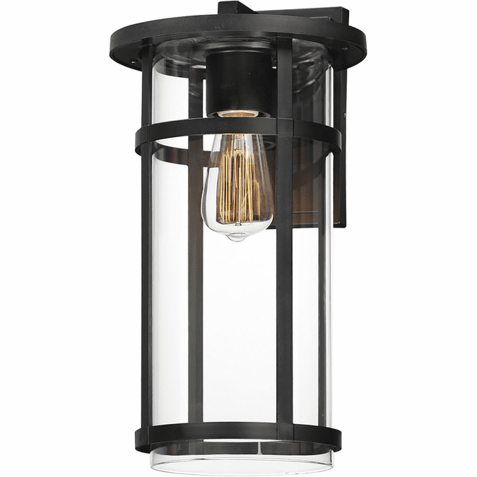 Maxim 40625CLBK Clyde Vivex Black 9" Exterior Lighting Sconce