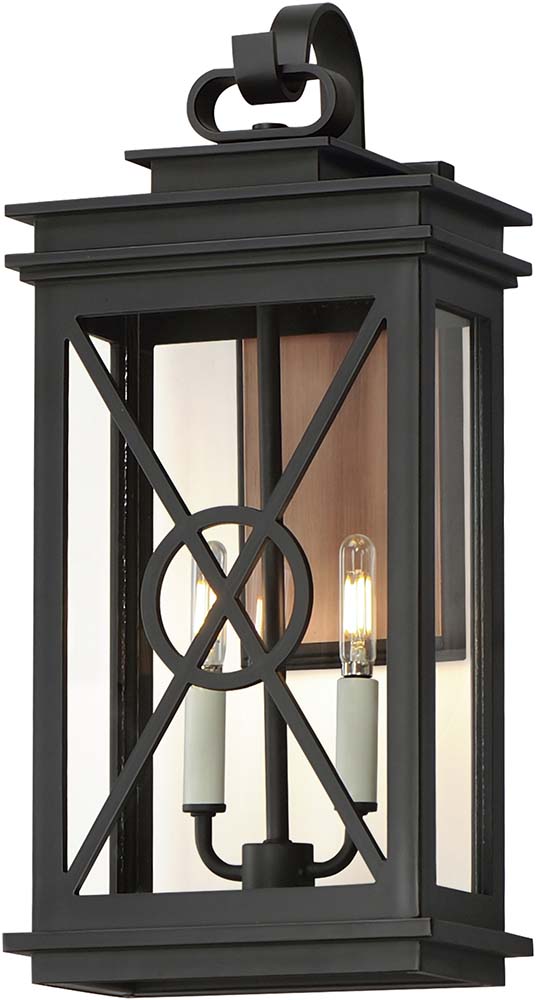 Maxim 40806CLACPBK Yorktown VX Black / Aged Copper Exterior Lighting