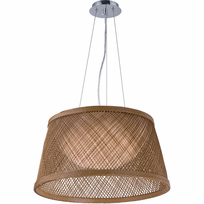 Maxim 54374NA Bahama Contemporary Natural LED 20" Ceiling Light Pendant