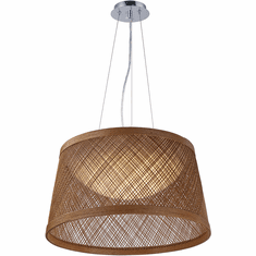Maxim 54376NA Bahama Modern Natural LED 24" Drop Lighting Fixture