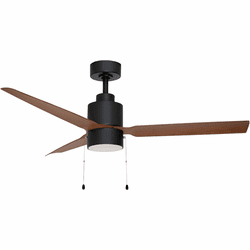 Maxim 88707BKWN Falcon Contemporary Black / Walnut LED 52" Ceiling Fan