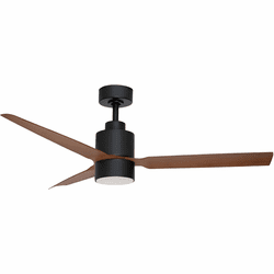 Maxim 88708BKWN Falcon Modern Black / Walnut LED 52" Ceiling Fan