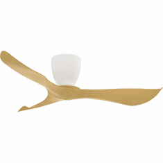 Maxim 88753MWTK Keanu Contemporary Matte White / Teak 56" Interior / Exterior Ceiling Fan
