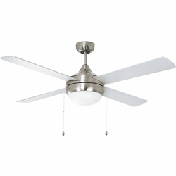 Maxim 88794SN Quattro Modern Satin Nickel LED 52" Ceiling Fan