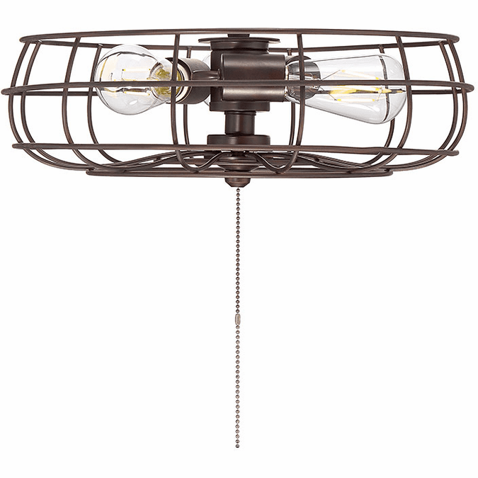 Meridian FLG-104-13 Ratcliffe Contemporary Oil Rubbed Bronze LED Ceiling Fan Light Kit