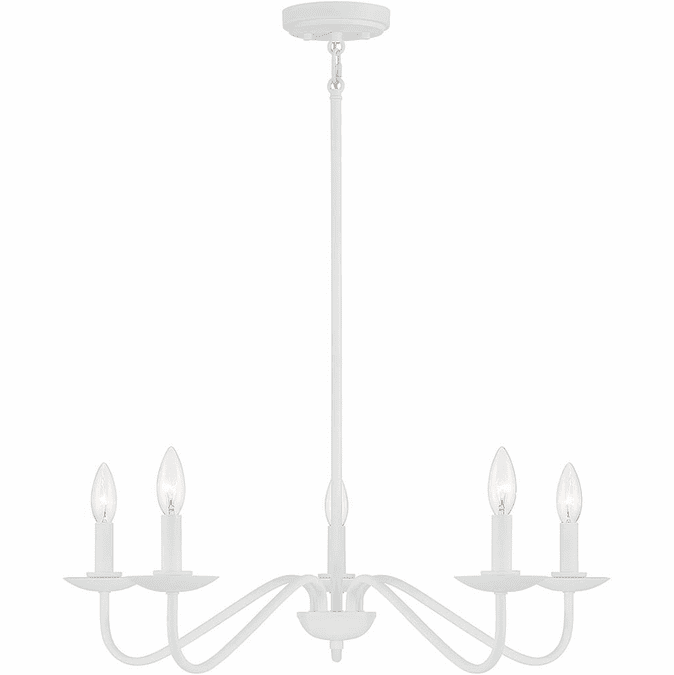 Meridian M100120BQW Bisque White Chandelier Lighting
