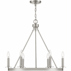 Meridian M10093BN Brushed Nickel Ceiling Chandelier