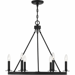 Meridian M10093MBK Matte Black Hanging Chandelier