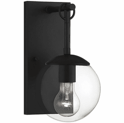 Meridian M50029BK Matte Black Outdoor Wall Light Sconce