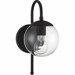 Meridian M50030BK Matte Black Outdoor Wall Light Sconce