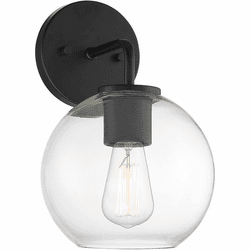 Meridian M50044BK Matte Black Exterior Wall Light Sconce