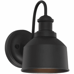 Meridian M50046BK Matte Black Outdoor Wall Sconce Light