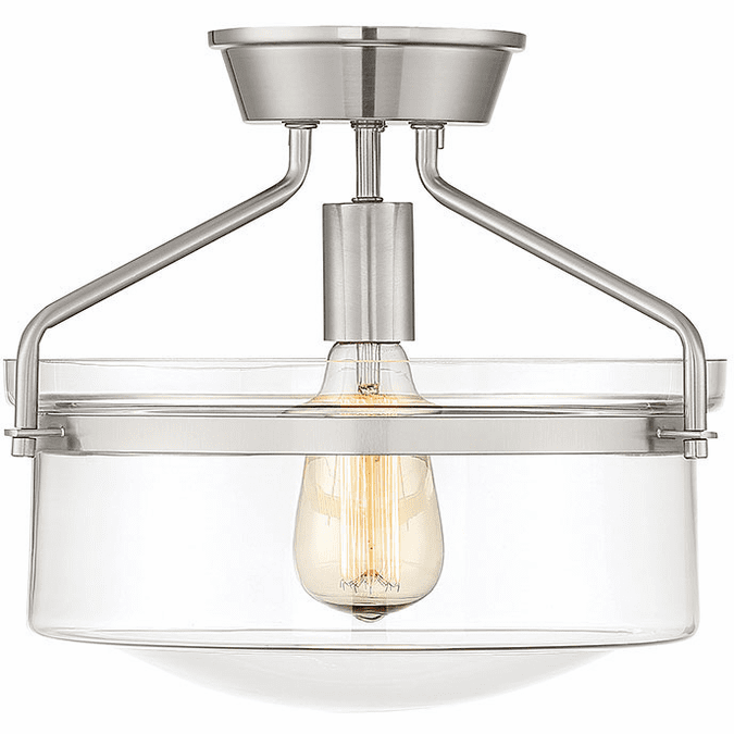 Meridian M60011BN Modern Brushed Nickel Overhead Lighting Fixture