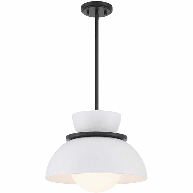 Meridian M7026MBK Modern Matte Black Hanging Pendant Lighting MER