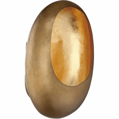 Metropolitan N7891-708-L Ardor Contemporary Antique Brass with Gold Leaf LED Wall Light Sconce