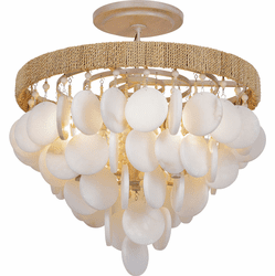Metropolitan N1914-759 Aurelia's Cove Modern Natural White Flush Mount Light Fixture