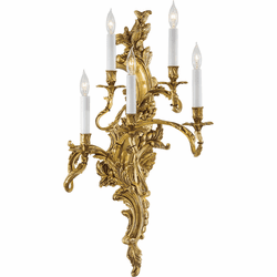Metropolitan N2195-L Traditional Aged French Gold Light Sconce