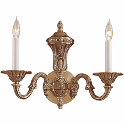 Metropolitan N700202 Traditional Antique Classic Brass Light Sconce
