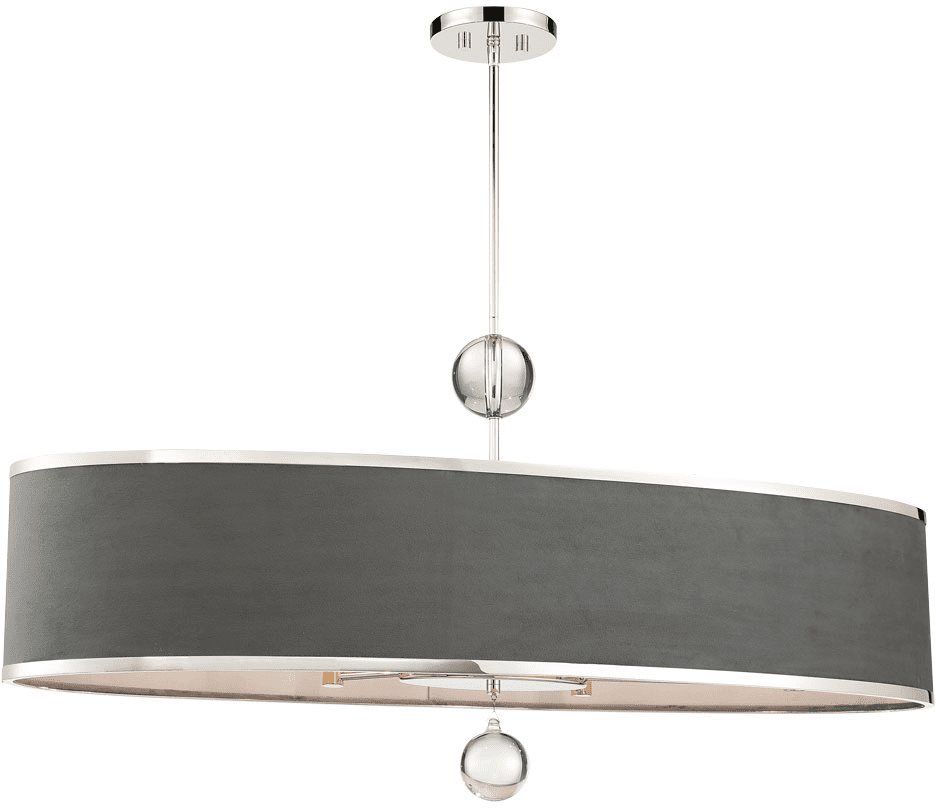 Metropolitan N7329613 Luxour Crystal Polished Nickel Island Light