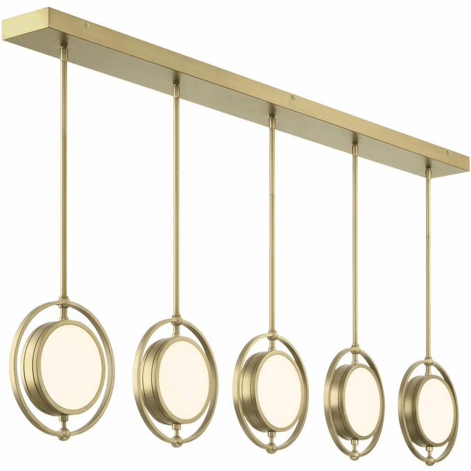 Metropolitan N7675695L Spectr Modern Soft Brass LED Multi Pendant