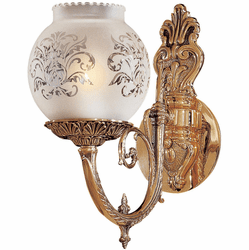 Metropolitan N801901 Traditional Antique Classic Brass Wall Lighting Sconce