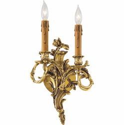Metropolitan N9672 Traditional Stained Gold Lighting Sconce