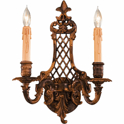 Metropolitan N9813-2 Traditional Oxide Brass Lighting Wall Sconce