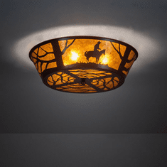 Meyda Custom 107593 Cowboy Rustic Rust Ceiling Lighting Fixture