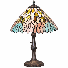Meyda Lighting 108377 Wisteria Tiffany Table Light