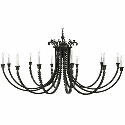 Meyda Custom 108852 Oak Bough Traditional Timeless Bronze Chandelier Lamp