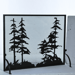 Meyda Custom 109441 Tall Pines Country Fireplace Screen