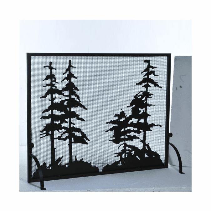 Meyda Custom 109441 Tall Pines Country Fireplace Screen